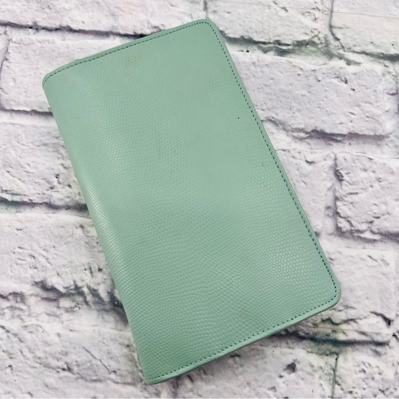 Pottery Barn Handbags - Wolf For Pottery Barn Mint Green Travel Jewelry Zip Case